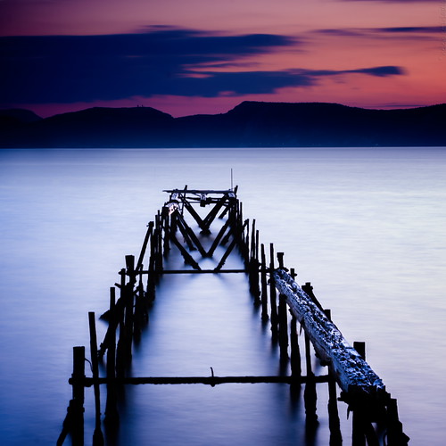 longexposure blue sunset sea sky orange seascape black water clouds canon landscape pier dock published purple decay greece canonef50mmf14usm aspropyrgos canoneos40d