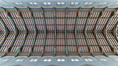 colour church cathedral painted ceiling symmetrical burystedmunds lightroom photomatix lx3