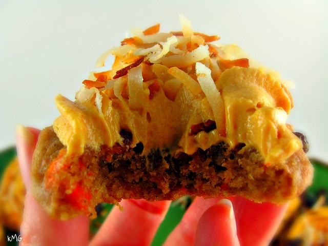 carrot cake cookies close up