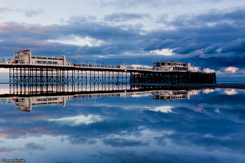 sea england sky cloud west reflection beach water way landscape sussex mirror pier worthing seaside sand image walk south side front mirrorimage seafront