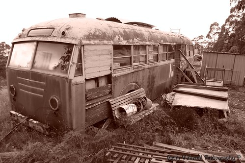 old dog snow bus rural children landscape child view country property australia vista tasmania yarlington abcopen:project=old