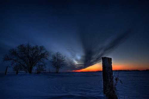 sunset winterscenes stnorbert prairiefields
