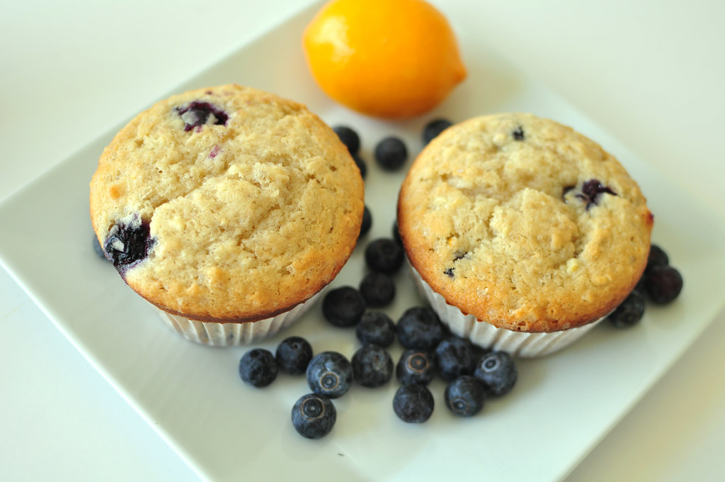 Whole Lemon Blueberry Muffins