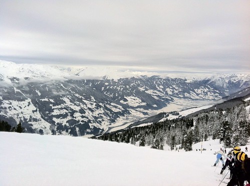 mountain holiday snow ski cold austria europe skiing view