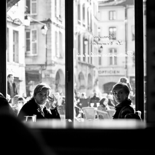 street city people blackandwhite bw coffee bar square streetphotography squareformat vosges epinal