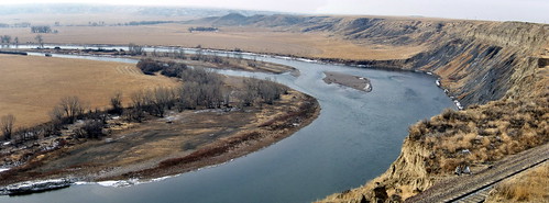 morning blue usa brown color colour america river montana track mt railway prairie 2012 missouririver canadagood thisdecade