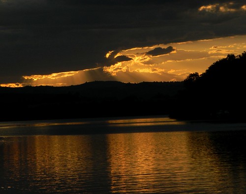 sunset sky lake lago céu