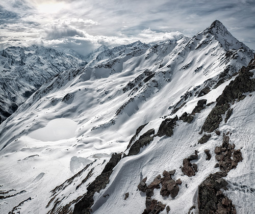 winter snow alps austria ötztal sölden