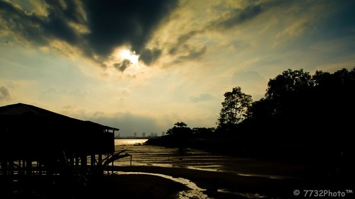 sunset seascape silhouette landscape nikon malaysia seafood johor senibong orangasli ikanbakar permas afzan