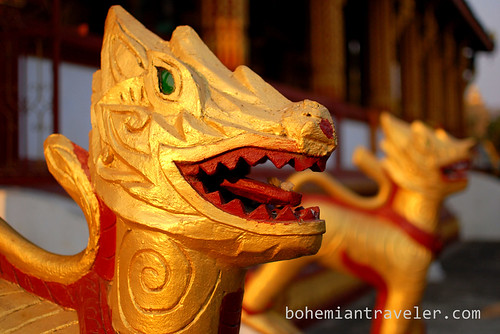 Dragon at Vat Manorom in Luang Prabang Laos