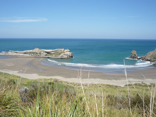 newzealand panorama holiday beach walking seaside waves outdoor cove deliverance castlepoint wairarapa