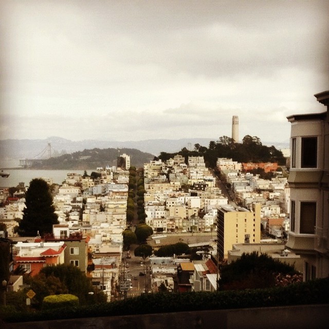 Coit Tower from Lombard