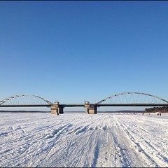 Bergnäsbron #snow #ice #winter #bridge #bergnäsbron #luleå #norrbotten #sweden #nofilter #iphone4s #iphoneonly