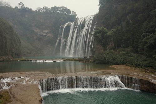china travel water river landscape waterfall scenic guizhou guiyang anshun