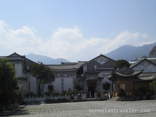 view of Bai mansion in Xizhou