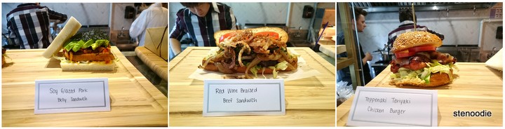  Japanese Fusion Sandwiches on display