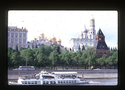 Kremlin from Moscow River, Moscow, 1969