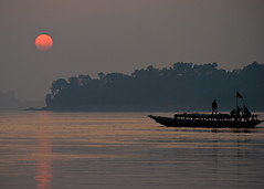 Sunset on the Brahmaputra