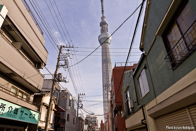 La Tokyo Skytree en el barrio de Sumida