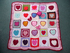 'One Heart From Around The World' Challenge. Thanks everyone great Squares!  'Warming Hearts!' thanks Ellen x