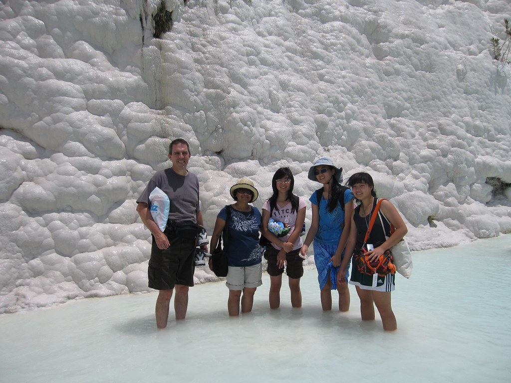 Palo Alto Chamber Orchestra members at Pamukkale in Turkey