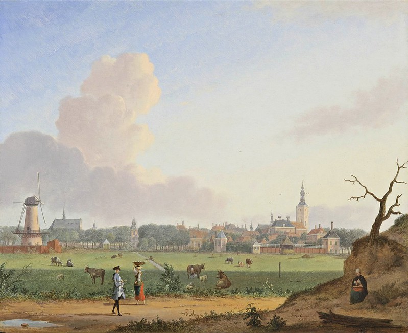 Jan ten Compe - View of Cleves and View of The Hague from the Northwest