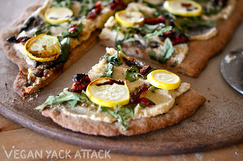 This Rustic Arugula Flatbread makes for a great, savory entree, or a 