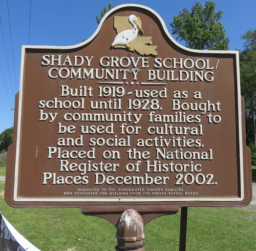 la louisiana schools shadygrove beauregardparish louisianahistoricalmarkers