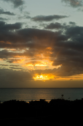ocean sky sun beach water clouds sunrise australia victoria