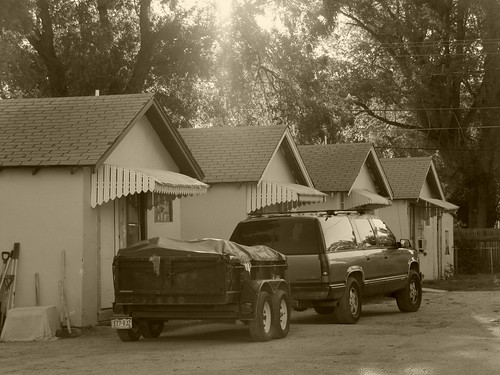 sepia colorado motel smalltown fowler us50 touristcabins vintagemotorcourt