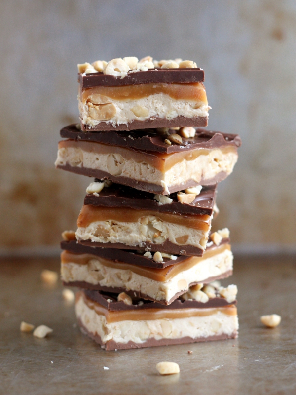 Homemade Snickers from completelydelicious.com