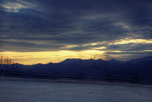 blue sunset usa mountains beautiful yellow clouds nc view clayton scenic northcarolina vista harris overlook hdr