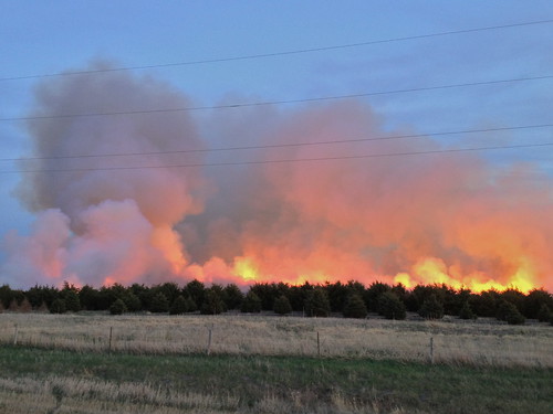 field southdakota rural fire country burn plains controlledburn