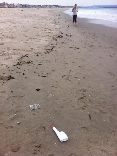 Trash on Venice Beach