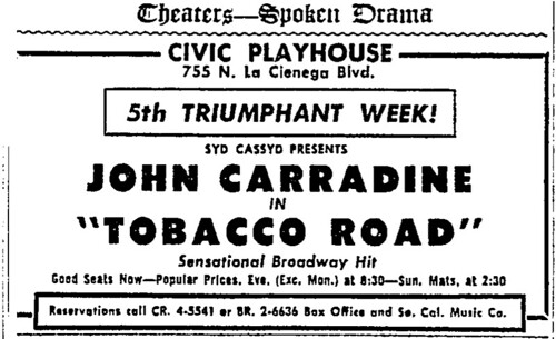 tobacco road 1954 ad