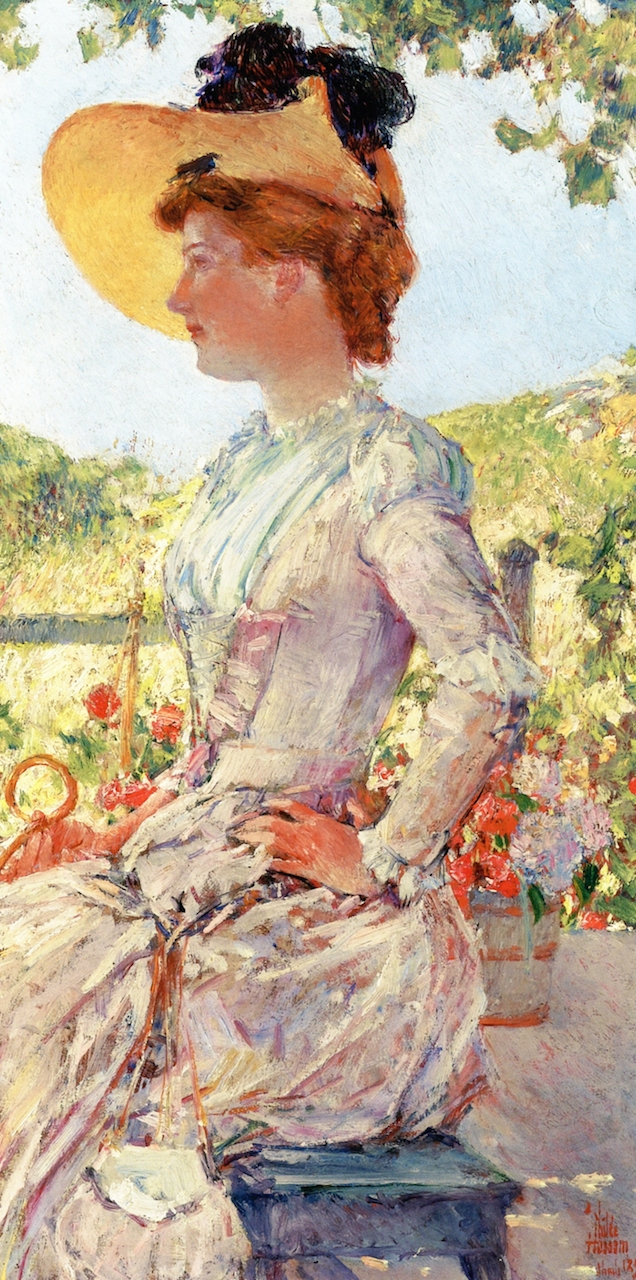 Evelyn Benedict at the Isles of Shoals by Frederick Childe Hassam - 1890