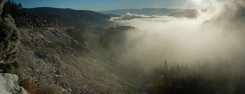 panorama sunrise dawn pano sierras sierranevada donner donnerarea