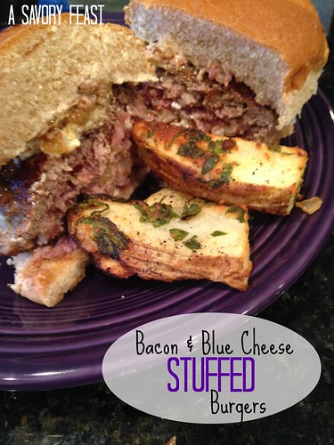 bacon and blue cheese stuffed burgers