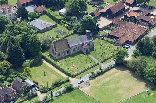 church norfolk churches aerialview aerial aerialphotograph bridgham