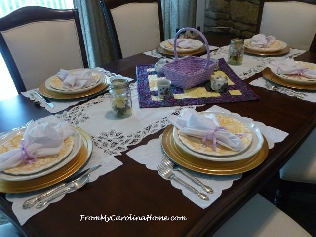 Ladies Luncheon Tablescape at From My Carolina Home