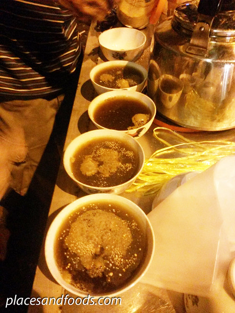 pudu herbal tea with powder