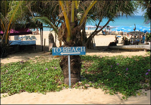 This way to the beach (at Karon Beach, Phuket)