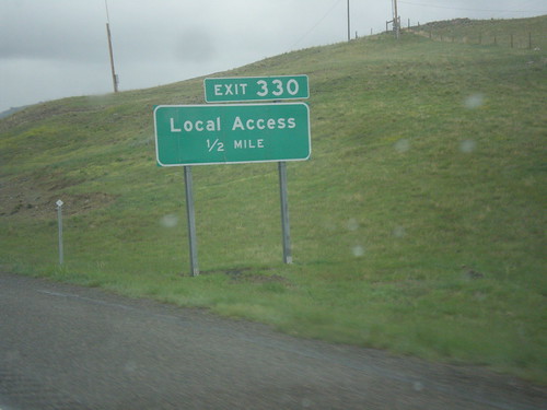 sign montana intersection i90 parkcounty biggreensign us191 freewayjunction