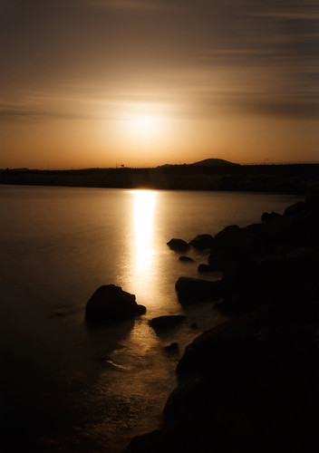 sunset sea sky cliff sun clouds reflections long exposure flat mygearandme