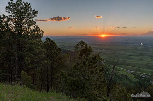 caspermountain wyoming june summer sunset evening dusk color colorful sky orange clouds scenic view vista sun hdr tamron2470mmf28 nikond750