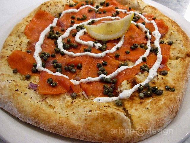 Smoked Salmon pizza from Famoso's New World selection