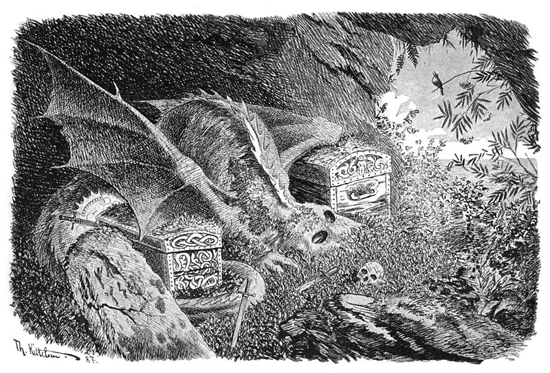 Theodor Kittelsen - The Dragon, 1887