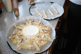 Pan Estrella relleno de camembert.