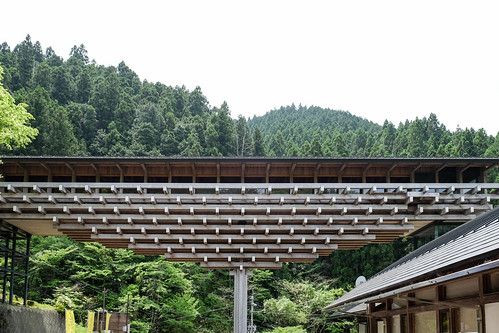 wood bridge japan museum architecture timber structure kochi yusuhara kengokuma