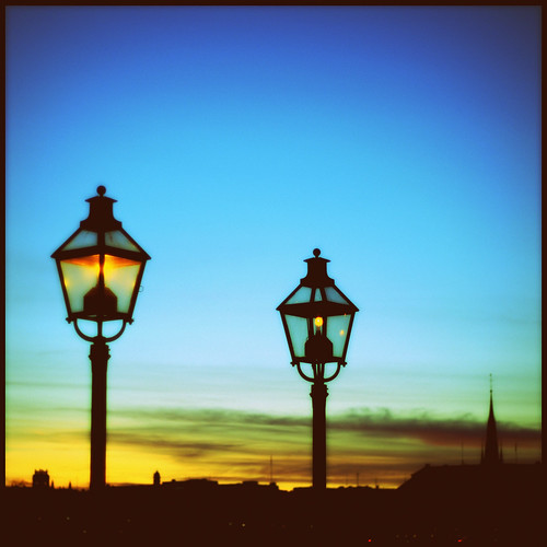 sunset sky church lamp silhouette square sweden stockholm silhouettes lamppost lampa lamps skeppsholmen 2012 skeppsholmsbron